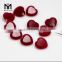 Faceted Heart Cut 18 x 18 mm Red Quartz Loose Jade Stone