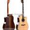 L-890S 41' high quiality solid spruce top rosewood body rosewood fish bone binding inlay rattan acoustic guitar