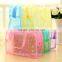 OEM Design fashionable pvc cosmetic bag with handle