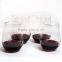 hand blown drinkware good quality clear glass red wine glass without stem
