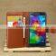 High Quality Leather Holster Card Wallet Folio Stand Flip Case Cover for Samsung Galaxy S5 mini