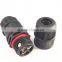 LLT mini power cord screw fixing waterproof cable connector