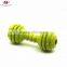 Dumbbell Shaped Dog Soft Rubber Toy Dog Chew Training Toy