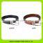 16021 High quality real Leather wallet belt gift set