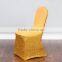 Silver Glitter Spandex Dining Chair Cover