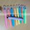 high quality solid material wax non-toxic colorful gel crayon highlighter pen