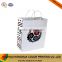 Flower Design White Paper Shopping Bag Gift Bag Packaging Bags with Twisted Paper Handle