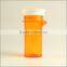 Plastic Child Resistant Hold Tab Down and Turn Vials from China Factory