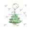 Metal Custom Enamel Green Christmas Tree Charms Keychain Gifts (CTK51126)