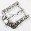 Western antique pin style unisex flora flower belt buckles