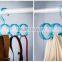 5 Circles Crystal Scarf Hanger Holder, Transparent Acrylic Scarf Organizer