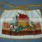 yellow border cotton terry pigment printing waist apron