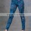 Jean printed hot sale plus size fat women 92% polyester 8% spandex leggings