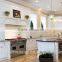 Solid Wood Kitchen Cabinet with Handles, Contemporary Style