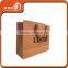Different size logo printed brown paper bag with handle