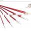 Wholesale art kid paint brush set artistic painting 6pcs, long wooden handle and nylon hair paint brushes for art