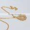18K gold plated stainless steel bridal jewelry set in latest design