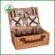 high quality handcrafted wicker picnic basket
