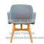 2015 new relax wood leisure chair with back wholesale