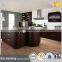 Coffee color cabinet door for l-shaped kitchen with island cabinet