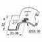 JY-39|Anti-rust metal joint for coated pipe|Plated pipe fittings for logistics|Metal clamp for furniture
