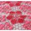 2016 Latest Design Red Girls Net Lace With Paillette Embroidery Lace Fabric