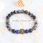 valentine's day gift fake gold lion alloy Lapis lazuli bead bangle Hand catenary smart bracelet beads