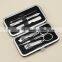 Bonvatt 6pcs Manicure Set WITH ALUMINUM PU Bag Makuep