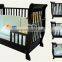 EN716 Certified multifunctional solid wooden baby cot bed