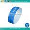 Blue LOGO Printed Paper One Time Use NTAG213 NFC RFID Wristband