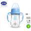 Eco-friendly BPA transparent glass baby feeding bottle