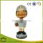 custom make 3d plastic football player bobble heads,3d plastic bobble head of custom designs