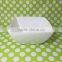 China Manufacturer stocked White Porcelain Square Dish/food dish/rice dish