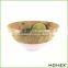 Bamboo Salad Bowl Snacks & Fruit Bowl with Pink Edge Homex BSCI/Factory