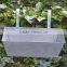 Factory direct sales galvanized metal flower pot stands country style hanging garden iron planter