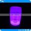 Eye-catching color change standing LED lighting face shape stool chairs