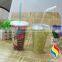 wholesale 16oz double wall glitter acrylic tumblers with straw