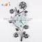 flower vintage metal wall clock GZH110 home accessories
