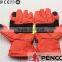 fire retardant safety hand protected safe product fireman firefighter security red cowhide on palm glove