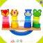 Wholesale hottest kids wooden balance blocks toy brain training wooden balance blocks toy W11F006