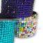 Acrylic Gem Rhinestone Bracelet with Zinc alloy locking part, Hot Sale Gift Leather with Crystal Gem Decoration