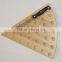 Triangle shape Cheese design board with 1 piece cheese knife set