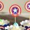 Custom Paper Funny Round Toothpicks Flags