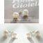 Fashionable man-made pearl earring,girls cheap pearl stud earrings in bulk