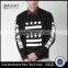 100% Cotton Black Printed Sweatshirt Round Neck Long Sleeves Sweaters For Man Custom Screen Printing Style Autumn Sweaters