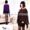 Latest design different color choice women batwing sleeve solid stitching knit cardigan new sweater