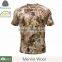 Fashion 2016 merino wool camo t-shirt, good quality t shirt camouflage