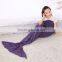 Spring Bedding Sofa Mermaid Blanket Wool Knitting Fish Style Little Tail Blankets Warm Sleeping Child Kids Princess Loves Gift