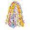 Wholesle plastic artificial hawaiian decor,hawaiian flower leis