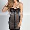 Sexy Women Straps Lace Up Front Corset Cami Mini Dress Party Dress Clubwear Dresses